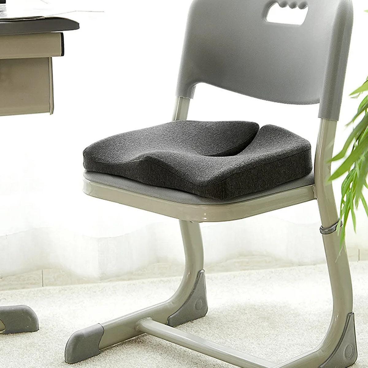 Ergonomic Memory Foam Seat Cushion for Back and Tailbone Relief