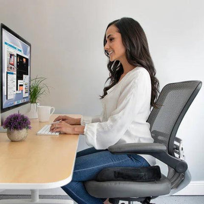 Ergonomic Memory Foam Seat Cushion for Back and Tailbone Relief