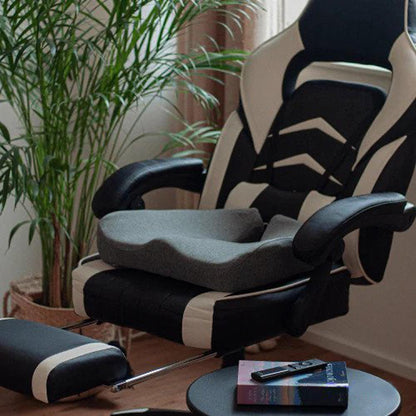 Ergonomic Memory Foam Seat Cushion for Back and Tailbone Relief