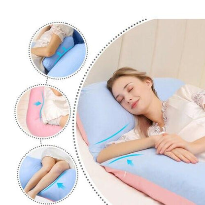 Body Pillow for Pregnancy Support and Back Alignment – Sleep Aid