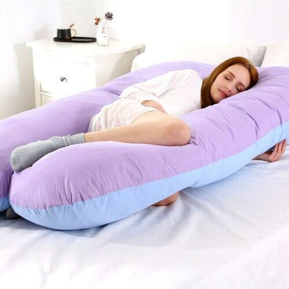 Body Pillow for Pregnancy Support and Back Alignment – Sleep Aid