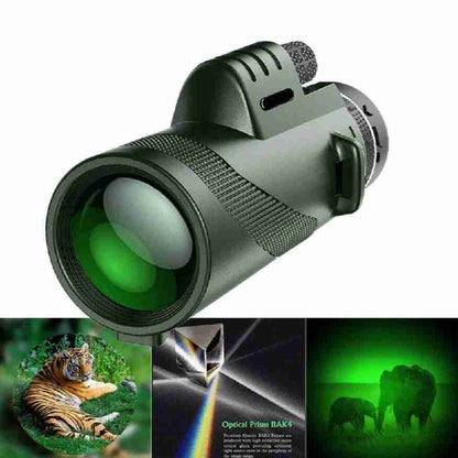 Compact Ultra-Zoom Monocular with HD Lens - Lightweight for Hiking, Birdwatching, and Sports Events
