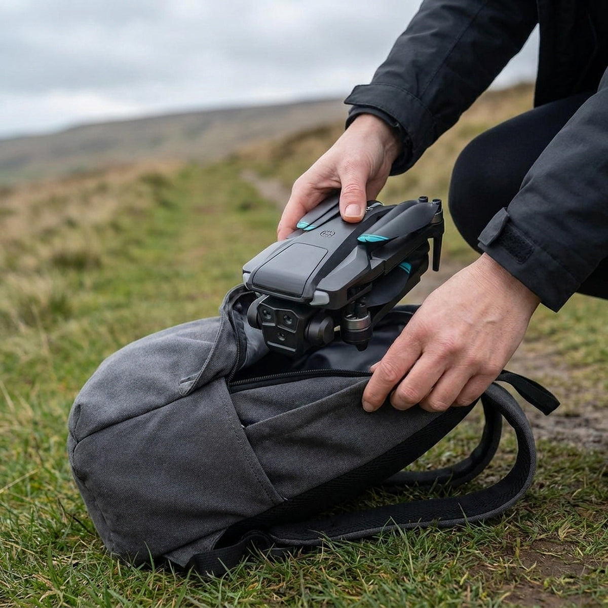 Portable Aerial Photography Drone with Versatile Triple Lens