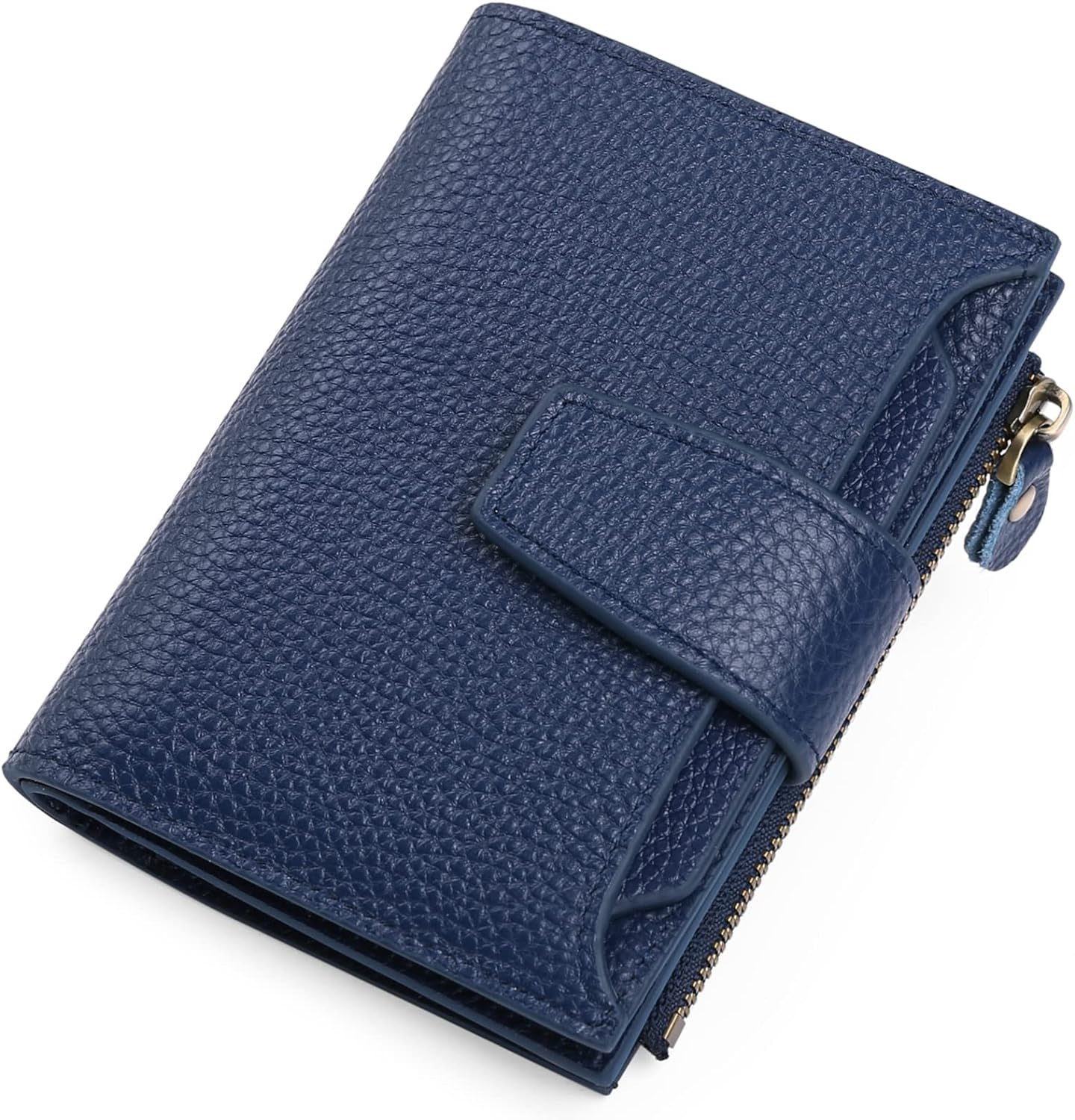 Compact Multi-Functional Wallet in Genuine Leather with RFID Protection