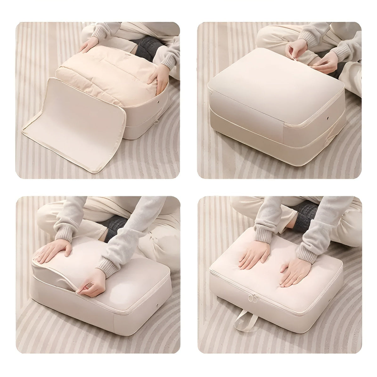 Space Saver Storage Bag with Zippered Seal for Clothes & Linens