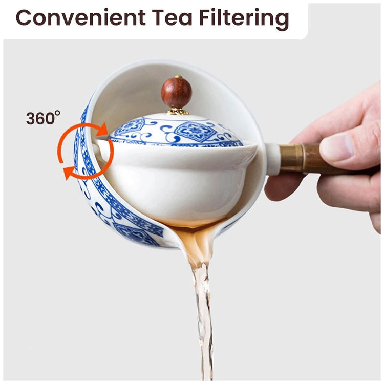 Tea Set – Timeless Elegance – Handmade – Porcelain & Glass