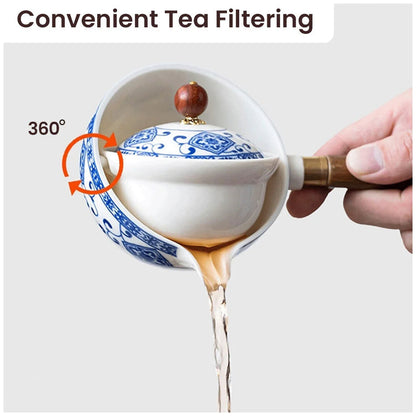 Tea Set – Timeless Elegance – Handmade – Porcelain & Glass