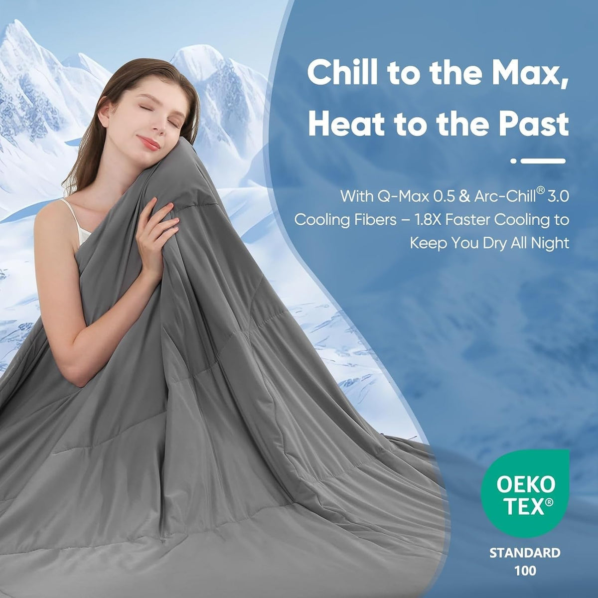 Dual-Sided Cooling Blanket – Lightweight & Breathable Comforter