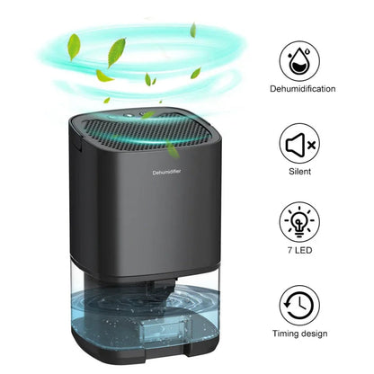Portable Dehumidifier with Air Purification for Home Use