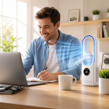 Compact Bladeless Air Cooler – Quiet and Portable Cooling Device