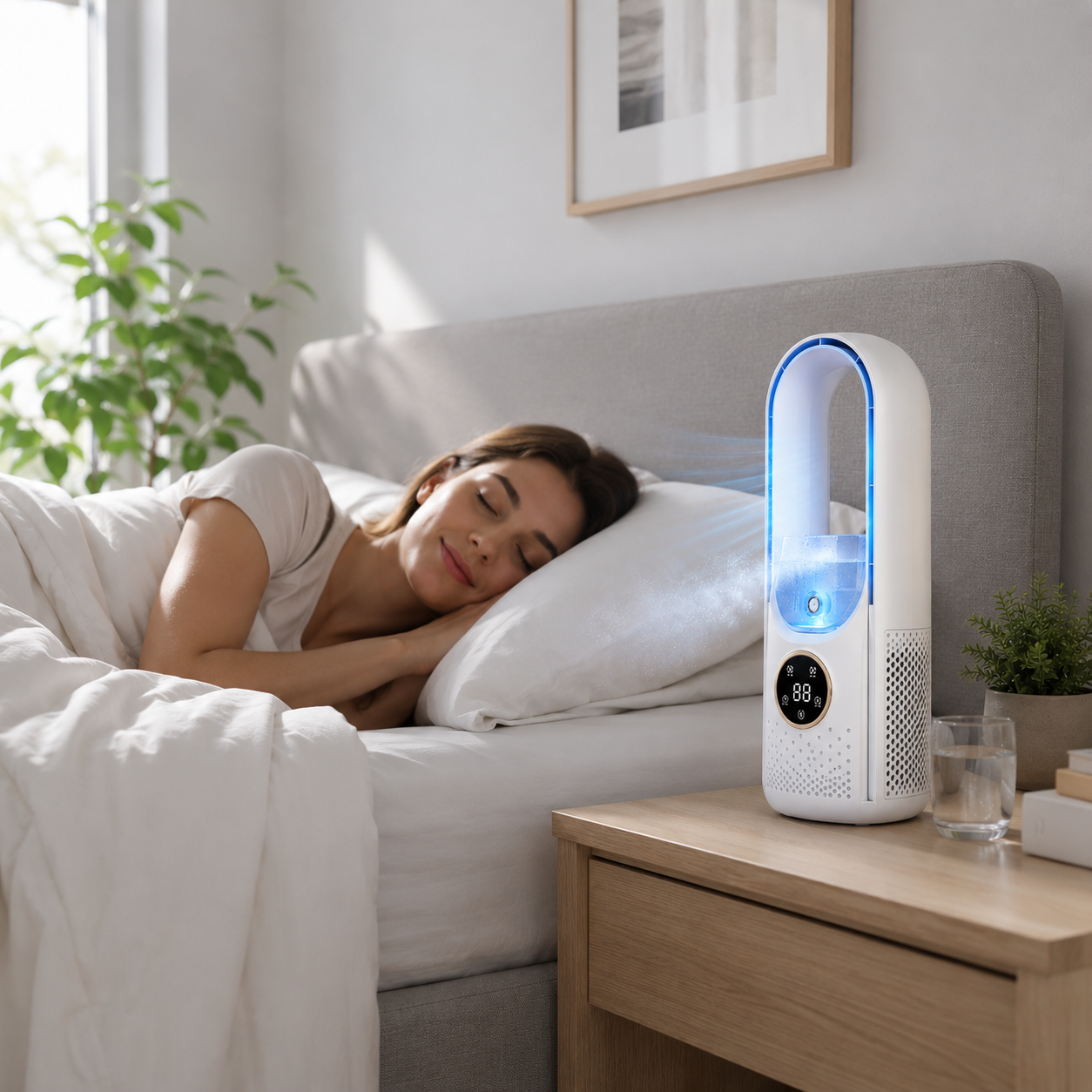 Compact Bladeless Air Cooler – Quiet and Portable Cooling Device
