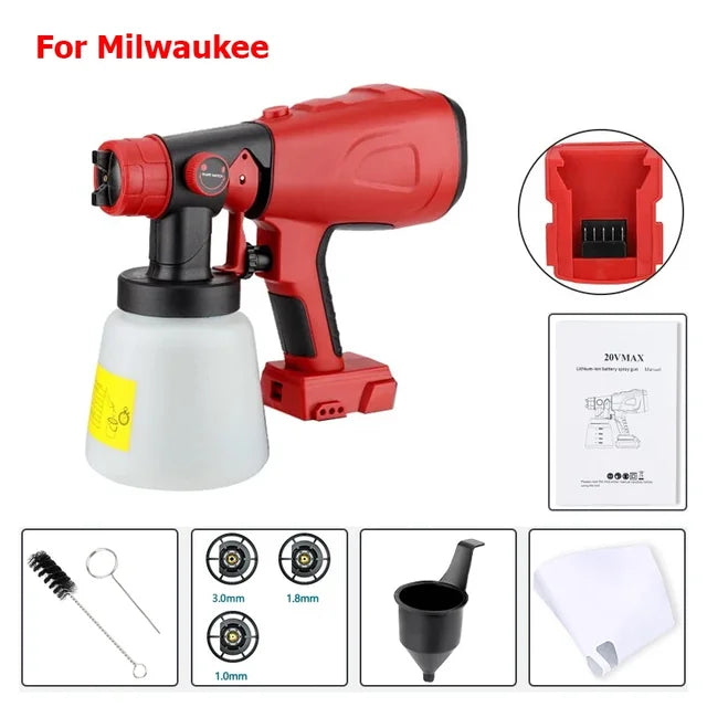 Portable Cordless Paint Sprayer with Customizable Patterns
