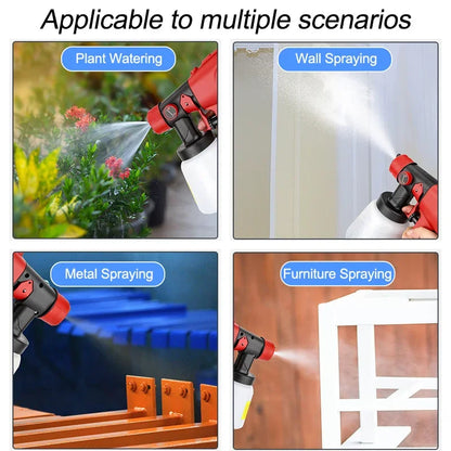 Portable Cordless Paint Sprayer with Customizable Patterns