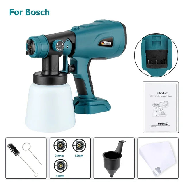 Portable Cordless Paint Sprayer with Customizable Patterns