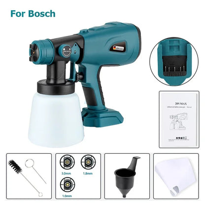 Portable Cordless Paint Sprayer with Customizable Patterns