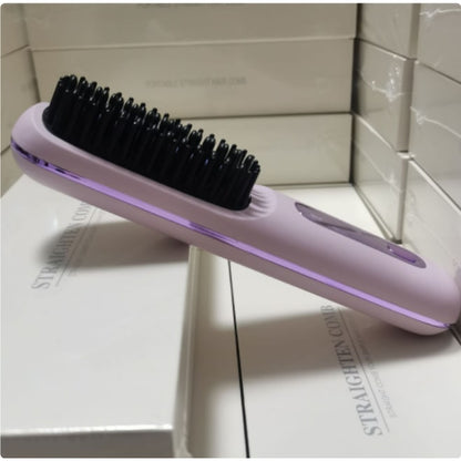 Wireless Hair Smoother Brush with Digital Heat Control