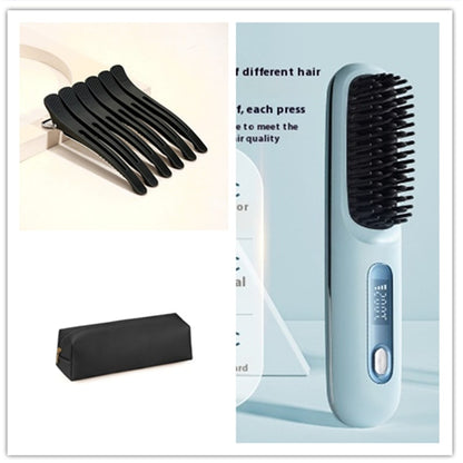Wireless Hair Smoother Brush with Digital Heat Control