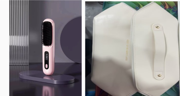 Wireless Hair Smoother Brush with Digital Heat Control