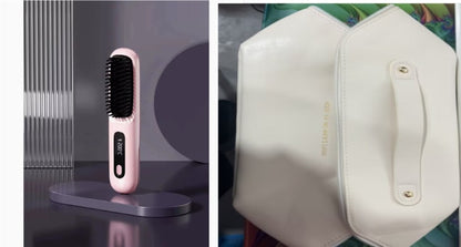 Wireless Hair Smoother Brush with Digital Heat Control