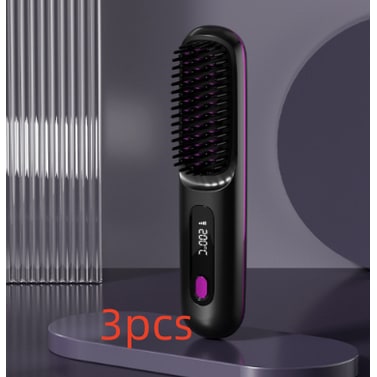 Wireless Hair Smoother Brush with Digital Heat Control