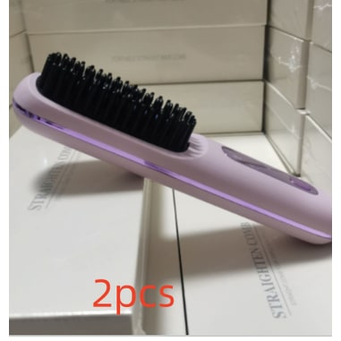 Wireless Hair Smoother Brush with Digital Heat Control