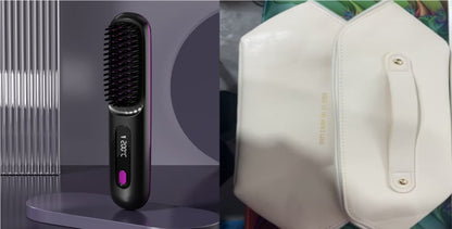 Wireless Hair Smoother Brush with Digital Heat Control