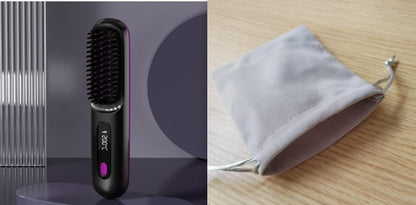 Wireless Hair Smoother Brush with Digital Heat Control