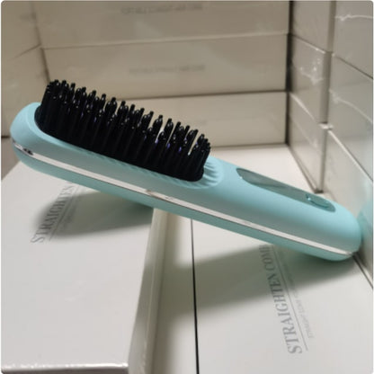 Wireless Hair Smoother Brush with Digital Heat Control