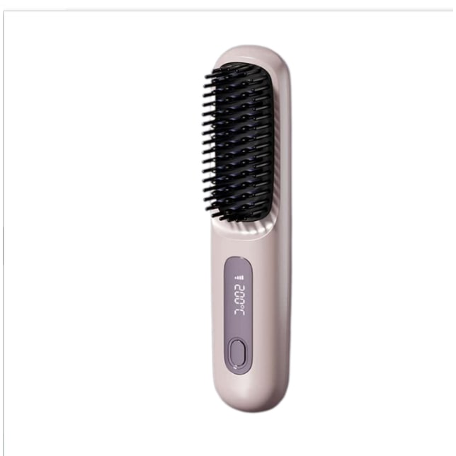 Wireless Hair Smoother Brush with Digital Heat Control