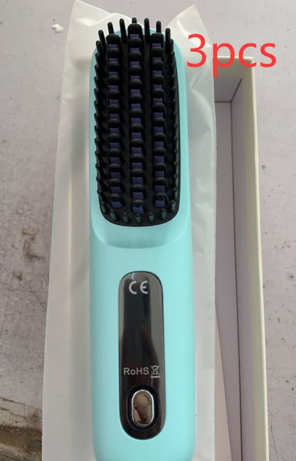 Wireless Hair Smoother Brush with Digital Heat Control