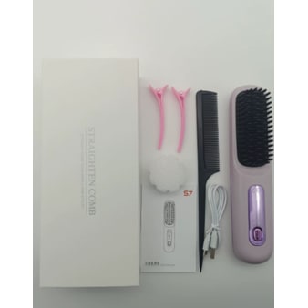 Wireless Hair Smoother Brush with Digital Heat Control