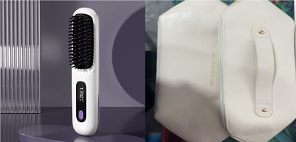 Wireless Hair Smoother Brush with Digital Heat Control