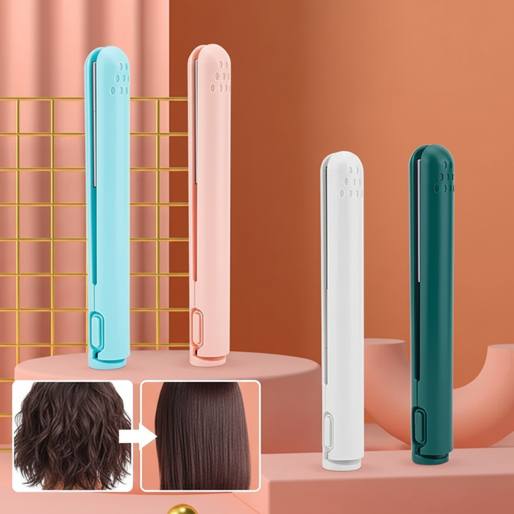 Portable Cordless Hair Straightener with Ceramic Technology