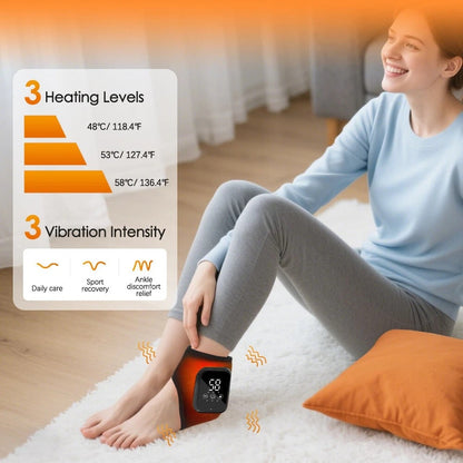 Wireless Foot and Ankle Comfort Massager with Heat Settings