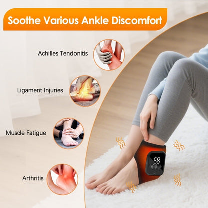 Wireless Foot and Ankle Comfort Massager with Heat Settings