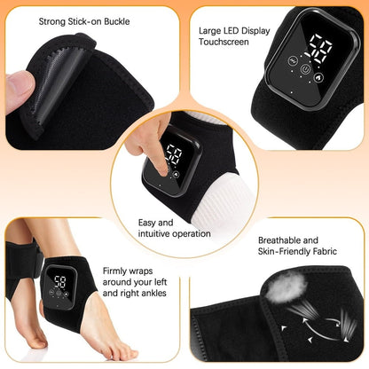 Wireless Foot and Ankle Comfort Massager with Heat Settings