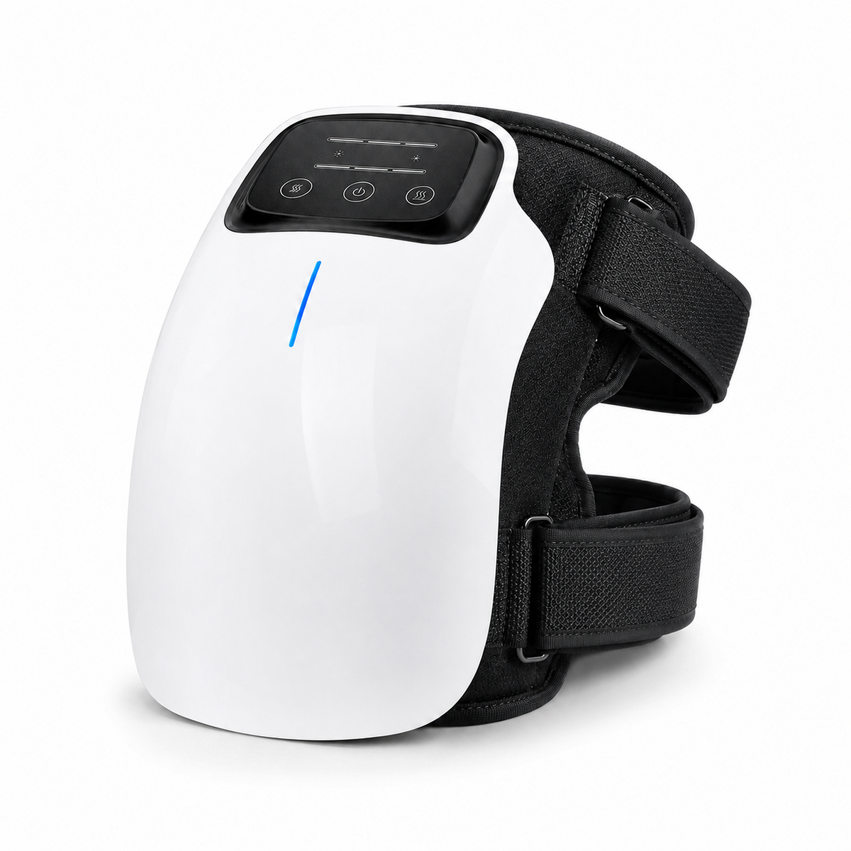 Heated Cordless Knee Massager with Vibration – 3 Heat Settings, 3 Massage Modes, 3000mAh Battery, Adjustable Wrap for Knee, Elbow, Shoulder