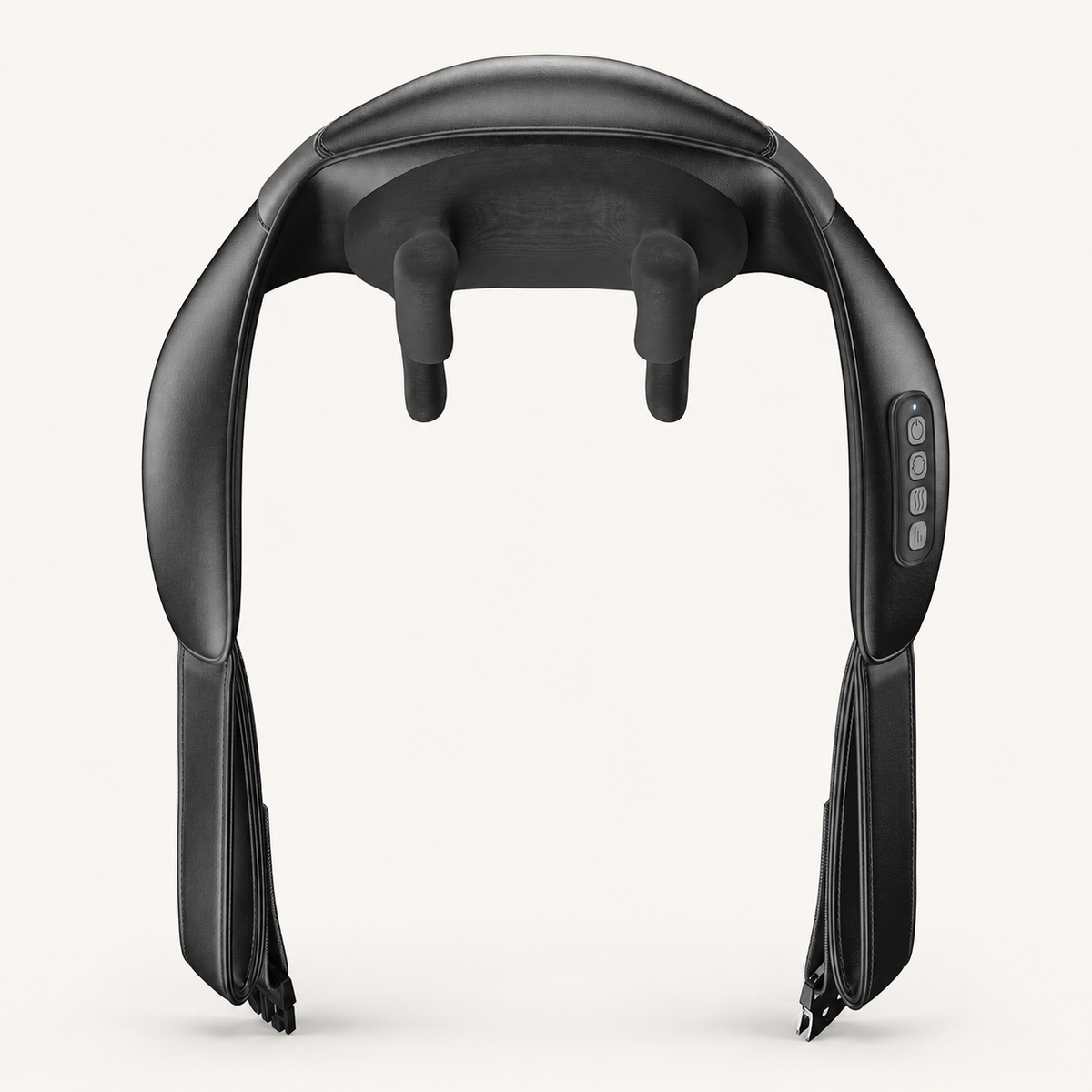 Shiatsu Neck and Shoulder Massager – Cordless with Heat, 6 Nodes, 2 Speeds, 2 Heat Settings, Hands-Free Strap, 90-Minute Use