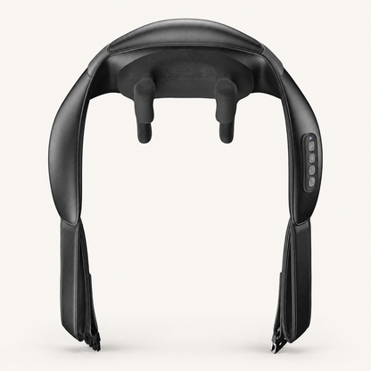 Shiatsu Neck and Shoulder Massager – Cordless with Heat, 6 Nodes, 2 Speeds, 2 Heat Settings, Hands-Free Strap, 90-Minute Use