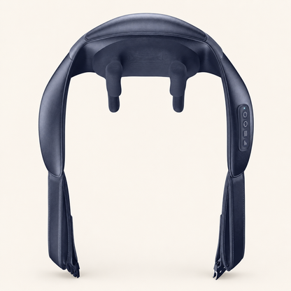 Shiatsu Neck and Shoulder Massager – Cordless with Heat, 6 Nodes, 2 Speeds, 2 Heat Settings, Hands-Free Strap, 90-Minute Use