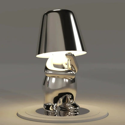 Sculpted Elegance: Rechargeable LED Table Lamp for Modern Living