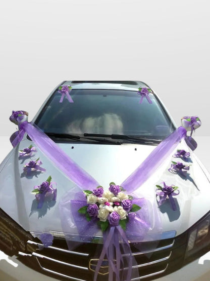 Vibrant and Playful Car Decor for Weddings