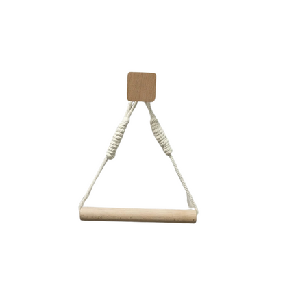 Wooden Bathroom Tissue Rack with Towel Bar - Wall-Mounted Toilet Paper Holder