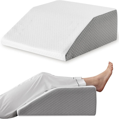 Bed Riser with Orthopedic Leg Support Cushion