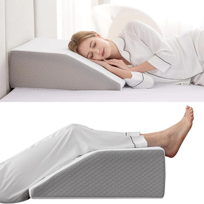 Bed Riser with Orthopedic Leg Support Cushion