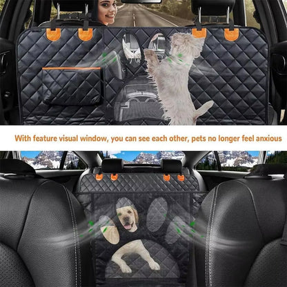 Waterproof Dog Car Seat Protector with Hammock Feature
