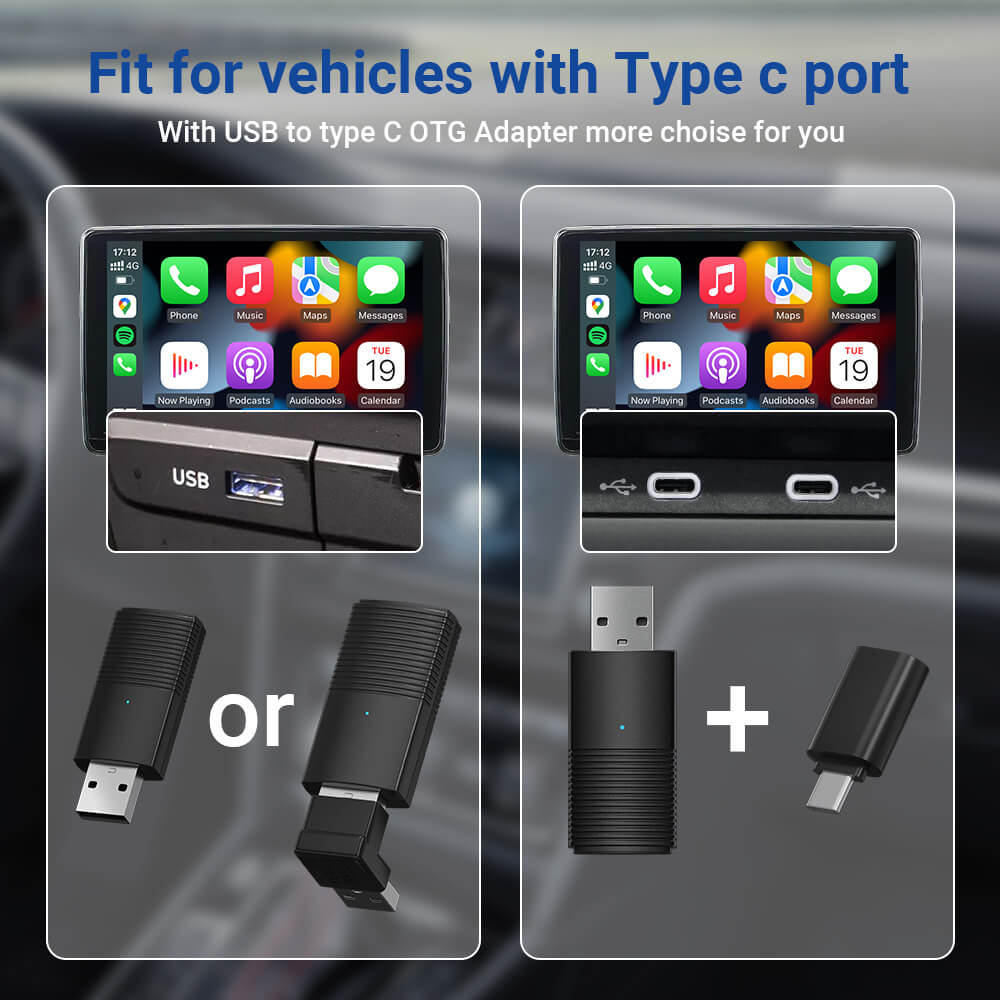 Compact Wireless CarPlay Connector