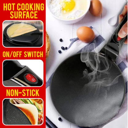 8-Inch Electric Crepe Maker with Non-Stick Surface