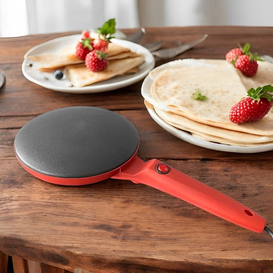 8-Inch Electric Crepe Maker with Non-Stick Surface