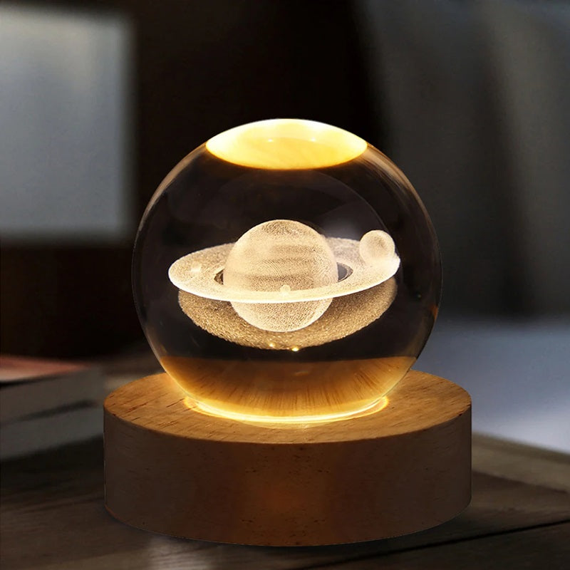 3D Crystal Sphere Lamp